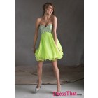 Gorgeous A-Line Sweetheart Sleeveless Beading Empire Chiffon party dress HD-9256