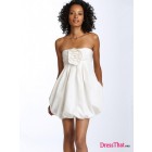 Simple A-Line Strapless Sleeveless Ruched Empire Chiffon party Homecoming dress HD-9274