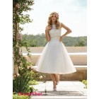 Elegant Princess Scoop Sleeveless Lace Empire Organza wedding dress WD-9528