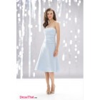 Modern A-Line Strapless Sleeveless Ruched Empire Satin wedding party Bridesmaid dress WPBD-9501