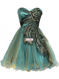 Hot-sellingSweetheart Peacock Tulle Homecoming Dresses/Prom Dresses/Evening Dresses HD-70175