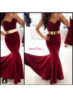 Sexy Mermaid/Trumpet Sweetheart  Satin Evening Dresses ED-70124