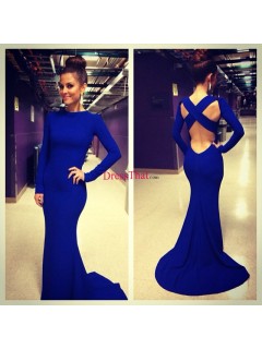 Sexy Mermaid/Trumpet High  Backless Evening Dresses ED-70125