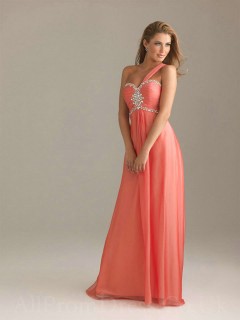  Princess One Shoulder Rhinestone Chiffon Elegant 2013 Evening/Prom Dresses Under 200 ED-1146