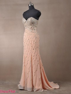 2013 New Arrival luxury Mermaid Sweetheart Rhinestones Long Chiffon 2013 Prom Dress PD-8069